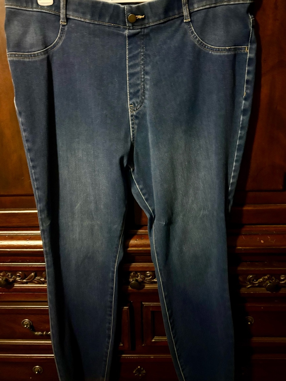 Time and Tru Men's Skinny Jeans in Dark Blue Wash